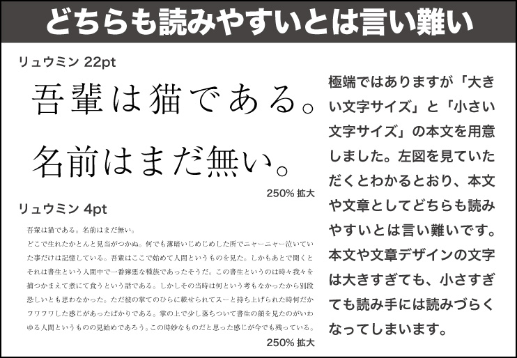 デザイン初心者は必須 読みやすい文字の大きさと行送りや行長のポイントとは